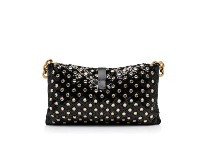 Women Cross Body Bags Tom Ford Embroidered Pillow Carine Small Crossbody Bag Black Women Cross Body Bags Tom Ford Embroidered Pillow Carine Small Crossbody Bag Black