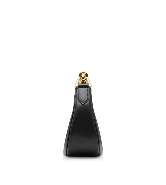 Women Cross Body Bags Tom Ford Leather Bianca Mini Hobo Black Women Cross Body Bags Tom Ford Leather Bianca Mini Hobo Black
