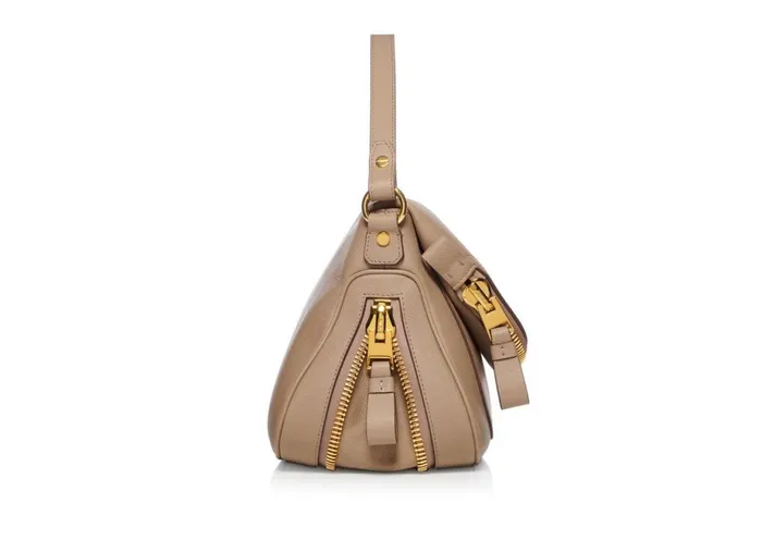 Women Cross Body Bags Tom Ford Medium Double Strap Jennifer Silk Taupe Women Cross Body Bags Tom Ford Medium Double Strap Jennifer Silk Taupe