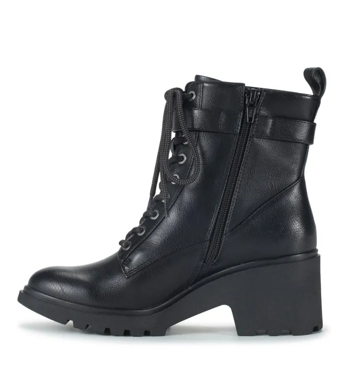 Women Dani Lace Up Boot Black Baretraps Booties
