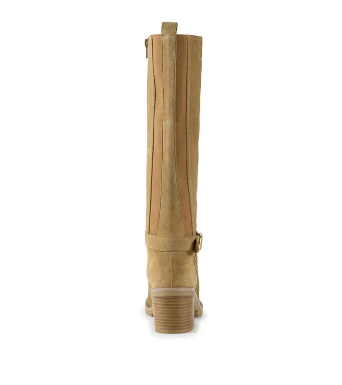 Women Della Tall Boot Cognac Suede Baretraps Knee High Boots