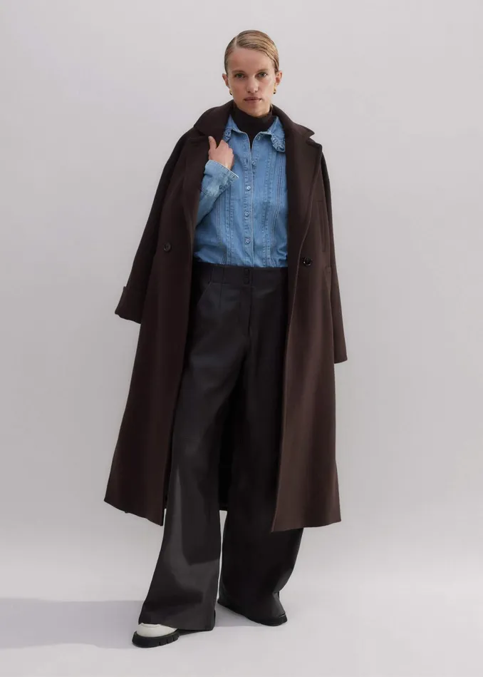 Women Denim Feminine Shirt Blue MEEM
