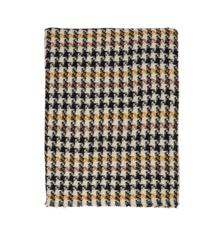 Women Dogtooth Check Scarf 8211 Black Print Promod Scarves Women Dogtooth Check Scarf 8211 Black Print Promod Scarves