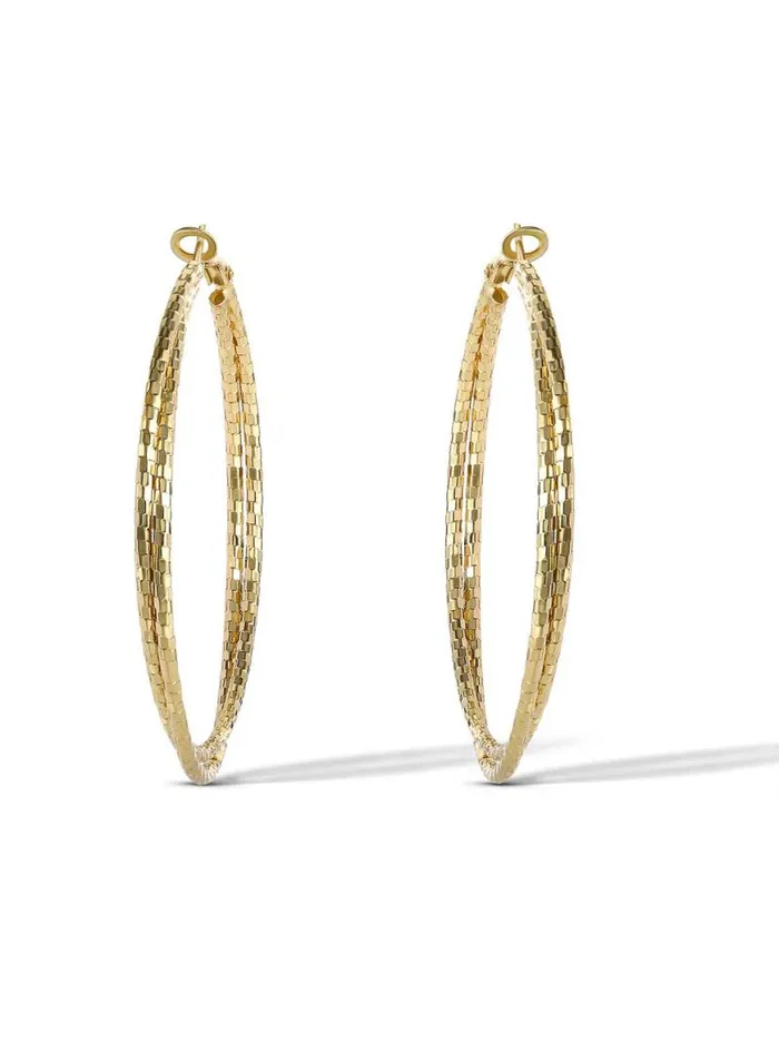 Women Double Hoop Faceted Earrings Jessica Simpson Earrings