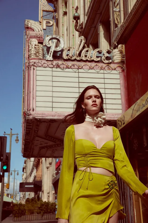 Women Dresses For Love and Lemons Allie Midi Dress Green Women Dresses For Love and Lemons Allie Midi Dress Green