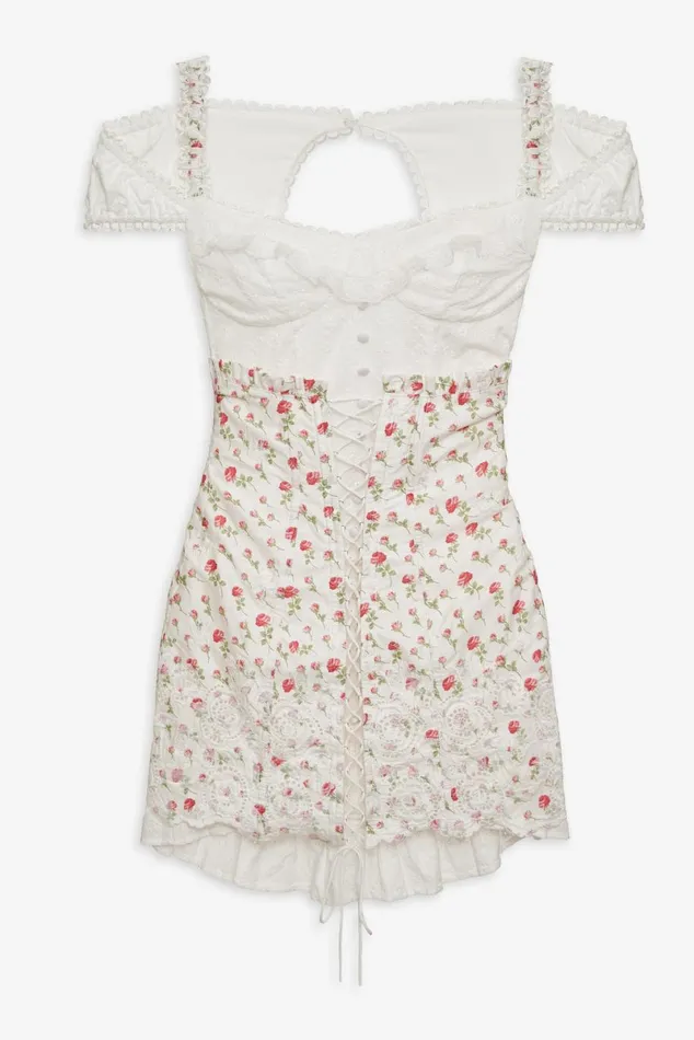 Women Dresses For Love and Lemons Baela Corset Mini Dress White Women Dresses For Love and Lemons Baela Corset Mini Dress White