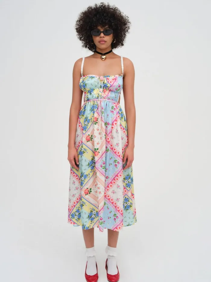Women Dresses For Love and Lemons Cassandra Midi Dress Multi