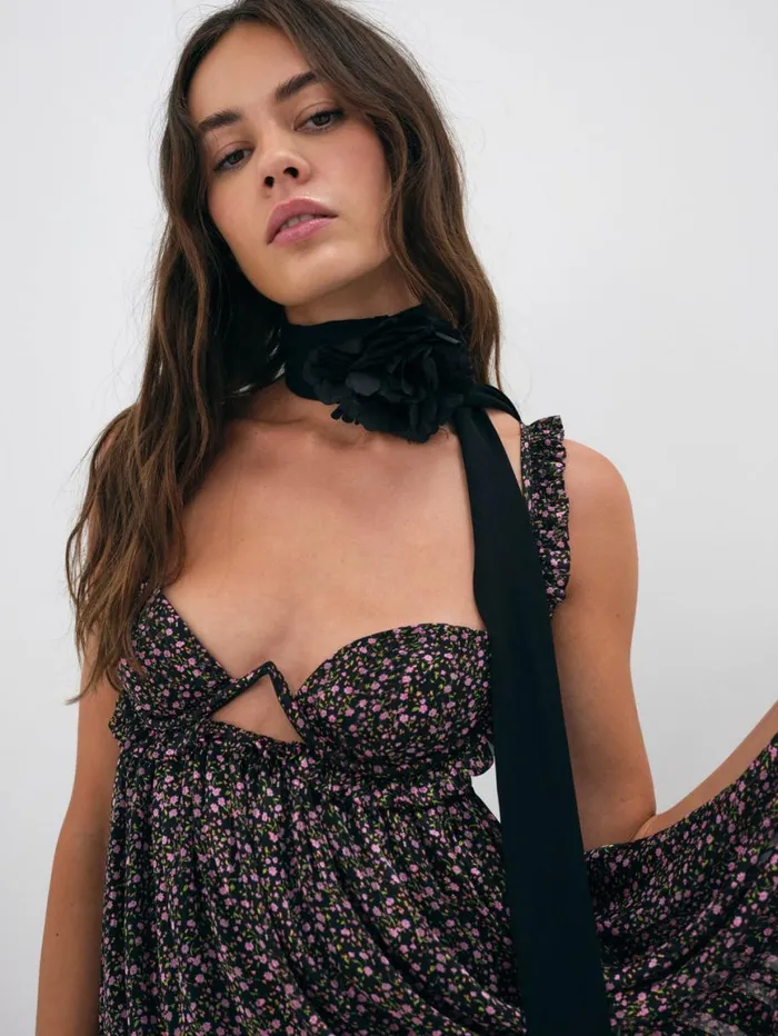 Women Dresses For Love and Lemons Colleen Mini Dress Black Women Dresses For Love and Lemons Colleen Mini Dress Black