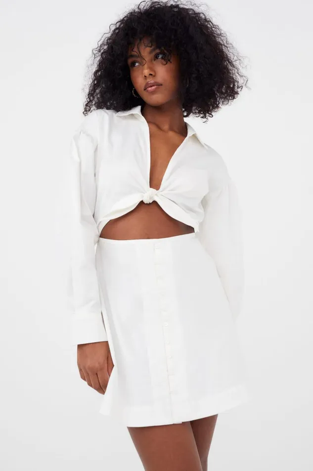 Women Dresses For Love and Lemons Jocelyn Mini Dress White Women Dresses For Love and Lemons Jocelyn Mini Dress White