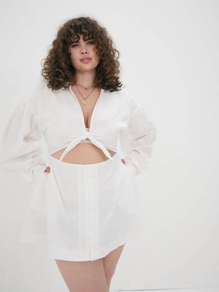 Women Dresses For Love and Lemons Jocelyn Mini Dress White Women Dresses For Love and Lemons Jocelyn Mini Dress White