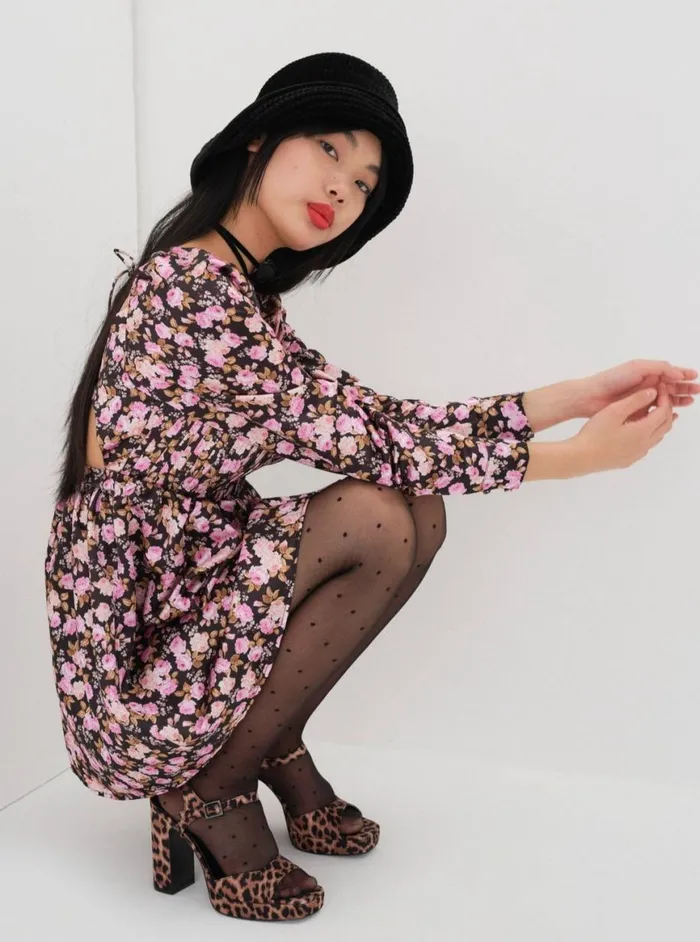 Women Dresses For Love and Lemons Kate Long Sleeve Mini Dress Black Women Dresses For Love and Lemons Kate Long Sleeve Mini Dress Black