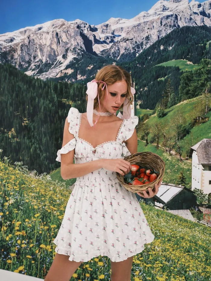 Women Dresses For Love and Lemons Palmero Mini Dress White Women Dresses For Love and Lemons Palmero Mini Dress White
