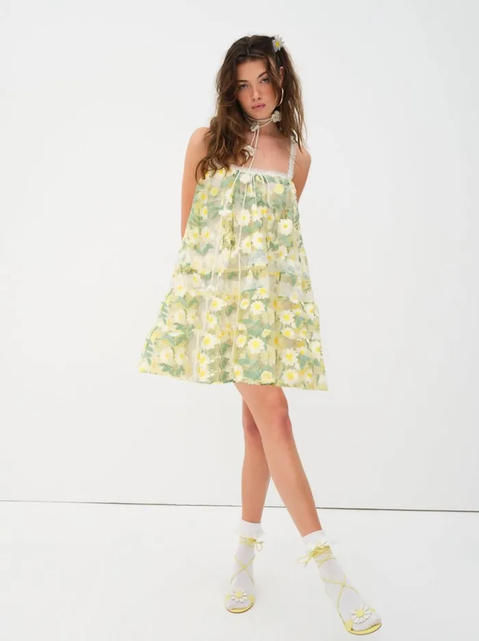 Women Dresses For Love and Lemons Rachel Mini Dress Green Women Dresses For Love and Lemons Rachel Mini Dress Green