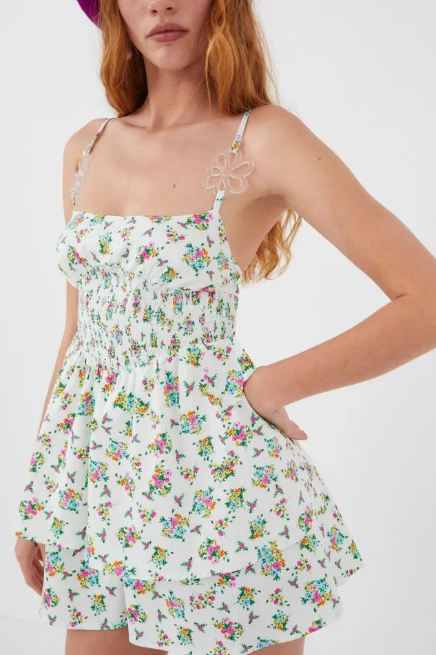 Women Dresses For Love and Lemons Tanya Mini Dress White Women Dresses For Love and Lemons Tanya Mini Dress White