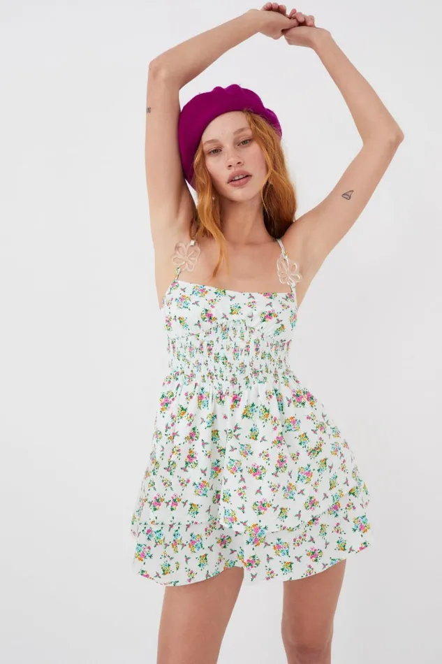 Women Dresses For Love and Lemons Tanya Mini Dress White Women Dresses For Love and Lemons Tanya Mini Dress White
