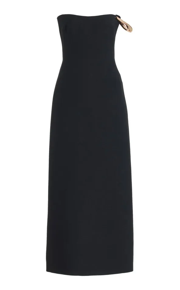 Women Dresses Gabriela Hearst Anica Dress In Black Wool Silk Cady