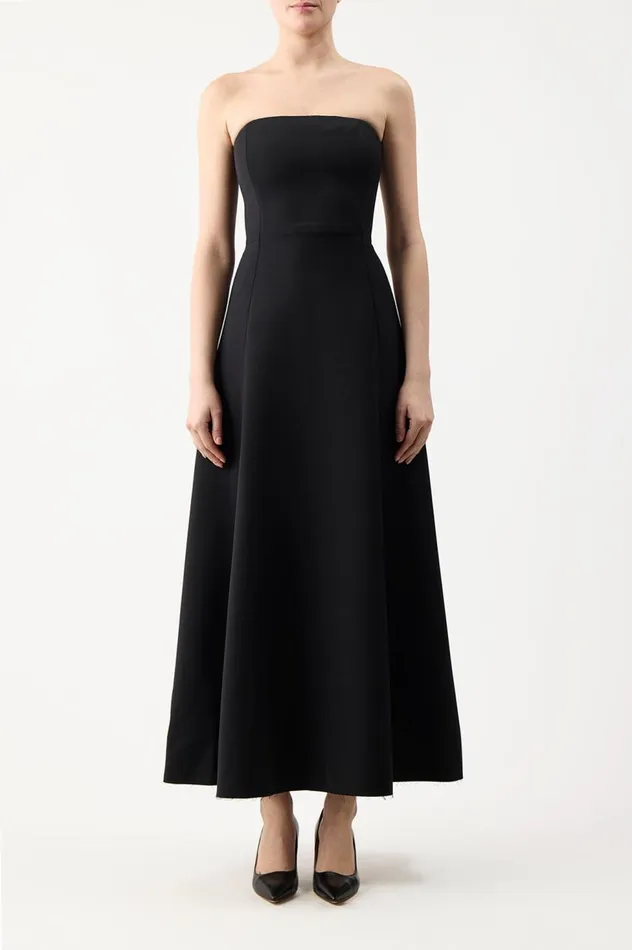Women Dresses Gabriela Hearst Arion Dress In Black Sportswear Wool