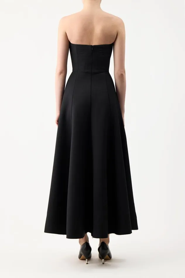 Women Dresses Gabriela Hearst Arion Dress In Black Sportswear Wool