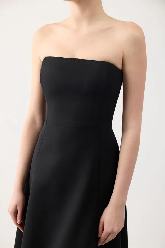 Women Dresses Gabriela Hearst Arion Dress In Black Sportswear Wool
