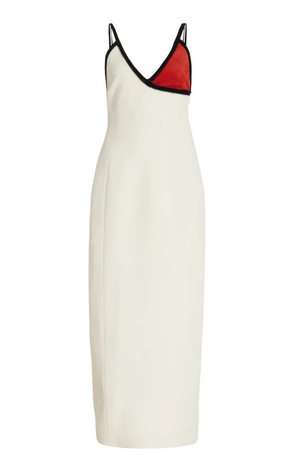 Women Dresses Gabriela Hearst Edina Dress In Ivory DoubleFace Wool Crepe