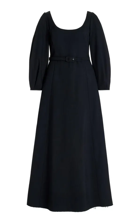 Women Dresses Gabriela Hearst Mena Dress In Black Washed Silk