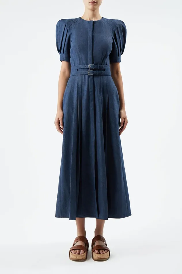 Women Dresses Gabriela Hearst Patricia Dress In Organic Raw Denim