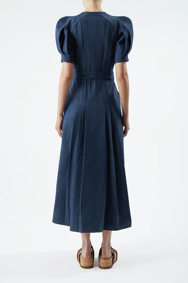 Women Dresses Gabriela Hearst Patricia Dress In Organic Raw Denim
