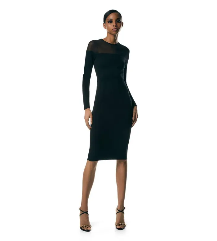 Women Dresses Tom Ford Fine Cashmere Silk and Silk Thread Dress Women Dresses Tom Ford Fine Cashmere Silk and Silk Thread Dress