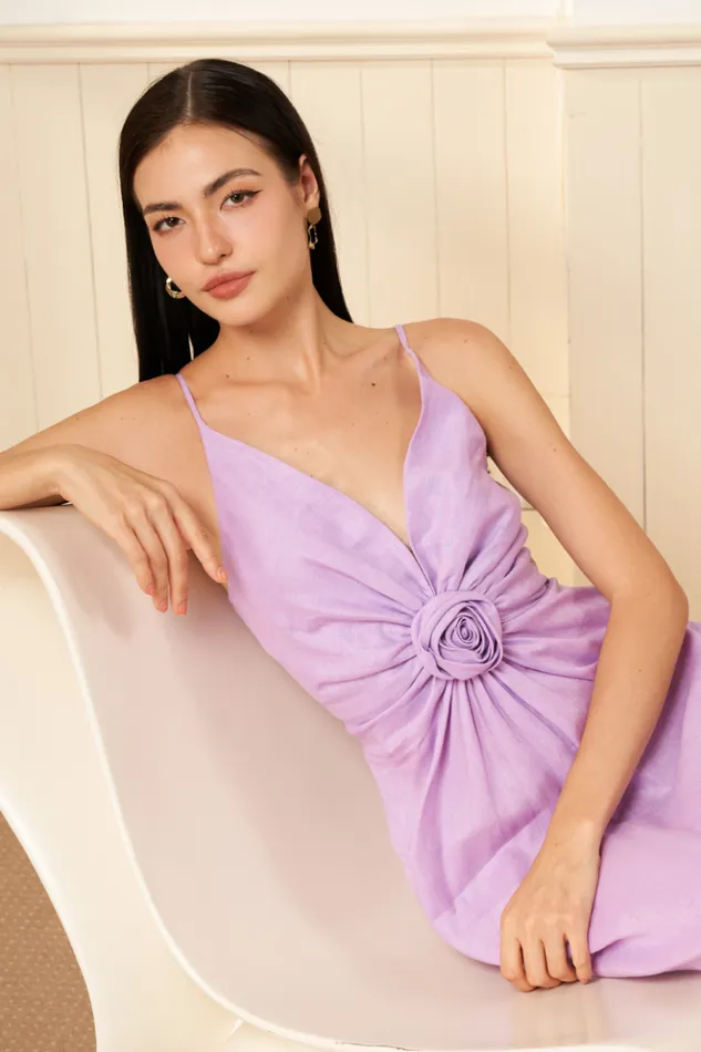 Women Dresses YUMI KIM ADINA LINEN DRESS Linen Lilac