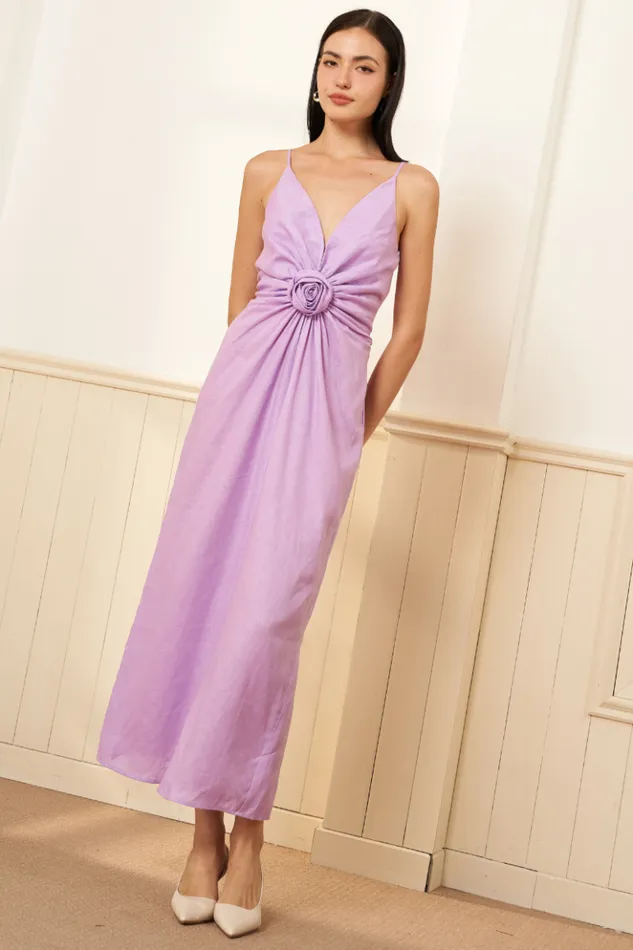 Women Dresses YUMI KIM ADINA LINEN DRESS Linen Lilac