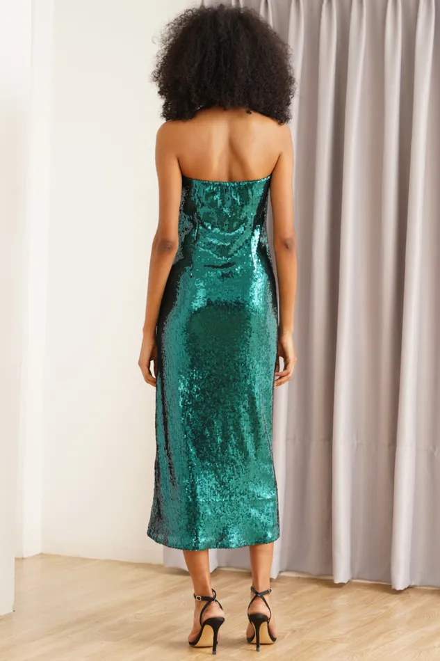 Women Dresses YUMI KIM ARIANA DRESS Emerald Sequins