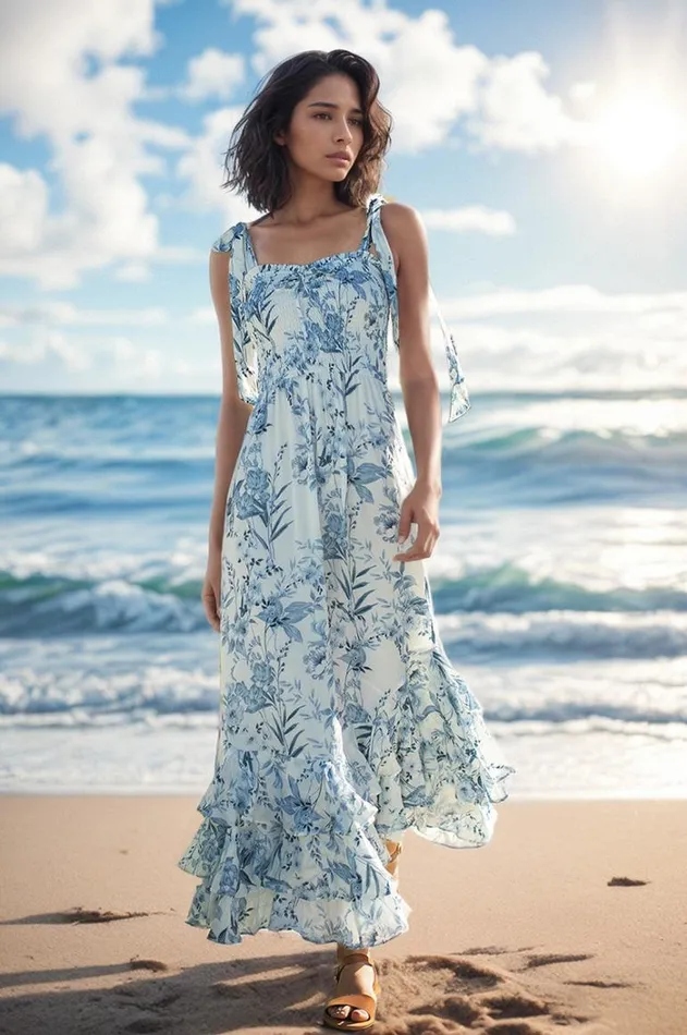 Women Dresses YUMI KIM TRISHA DRESS Lunar Garden Cyan