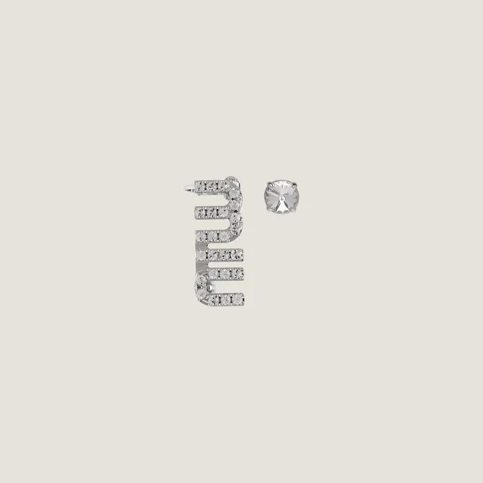 Women Earrings Miu Miu Crystal Earrings Steelcrystal