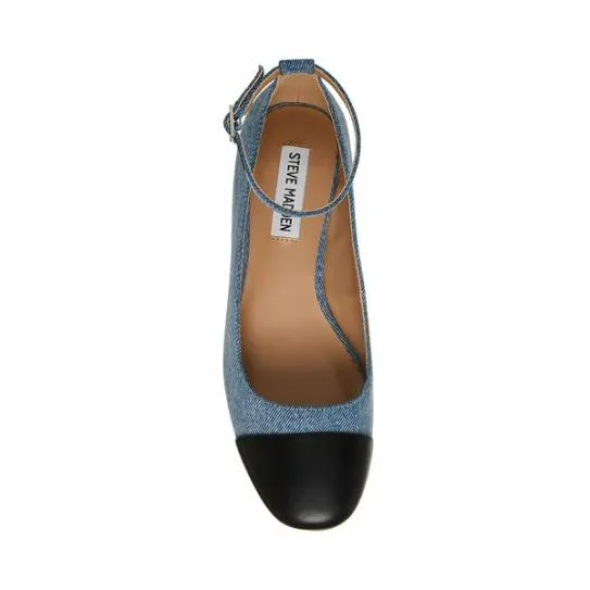 Women ELI DENIM MULTI Denim Multi Steve Madden Heels Women ELI DENIM MULTI Denim Multi Steve Madden Heels