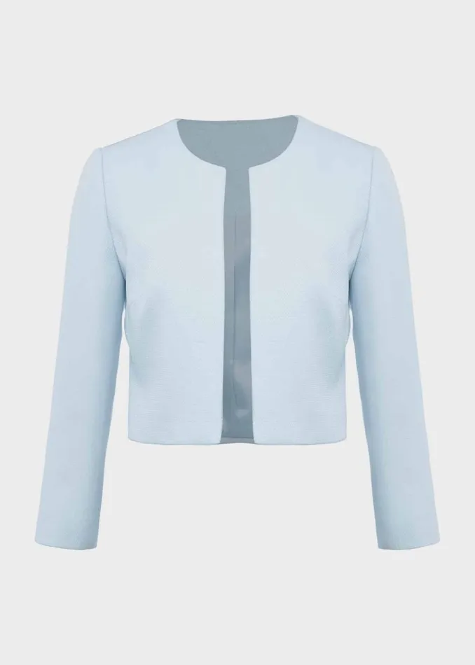 Women Elize Jacket Pale Blue Hobbs Coats and Jackets