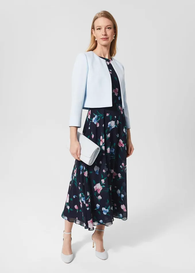 Women Elize Jacket Pale Blue Hobbs Coats and Jackets