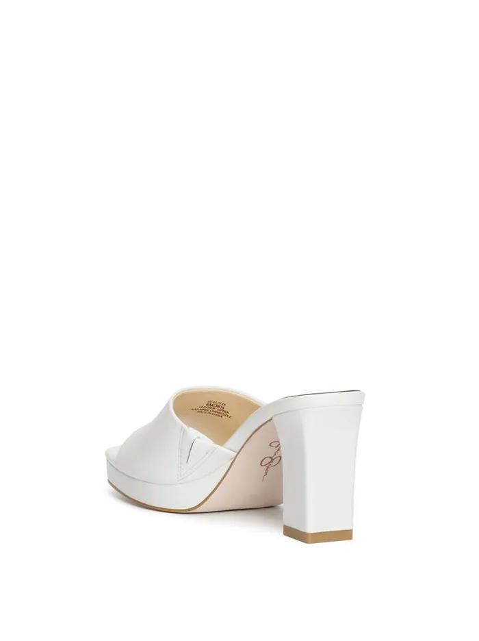 Women Elyzza High Heel Slide In White Jessica Simpson Platforms