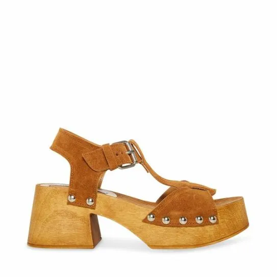 Women EMMILYN CHESTNUT SUEDE Chestnut Suede Steve Madden Heels