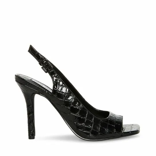 Women ESME BLACK CROCODILE Black Crocodile Steve Madden Heels