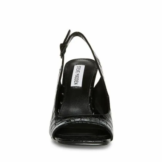 Women ESME BLACK CROCODILE Black Crocodile Steve Madden Heels Women ESME BLACK CROCODILE Black Crocodile Steve Madden Heels