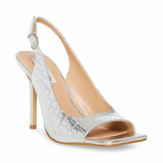 Women ESME SILVER CROCODILE Silver Croco Steve Madden Heels Women ESME SILVER CROCODILE Silver Croco Steve Madden Heels