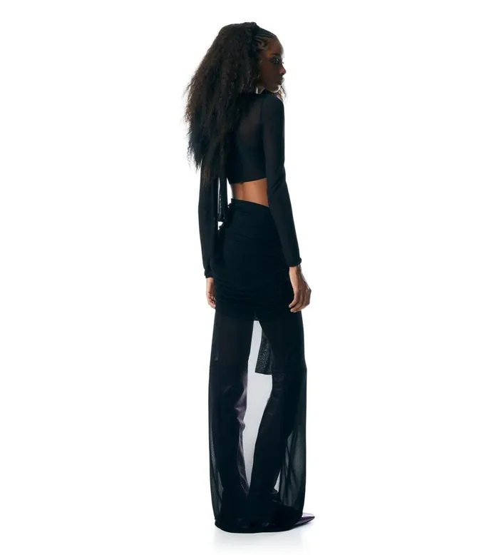 Women Evening Tom Ford Transparent CutOut Evening Dress Black Women Evening Tom Ford Transparent CutOut Evening Dress Black