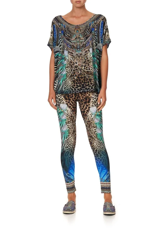Women Extended Sizes Camilla Leggings Animal Army