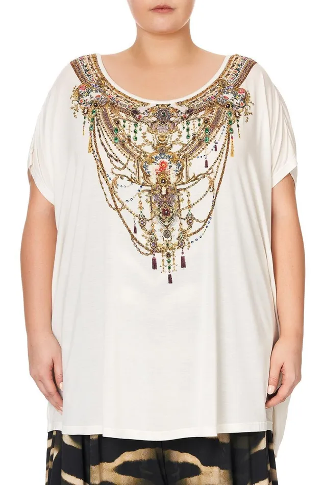 Women Extended Sizes Camilla Loose Fit Tee By The Meadow