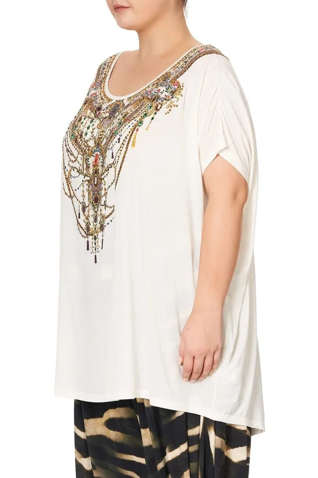 Women Extended Sizes Camilla Loose Fit Tee By The Meadow