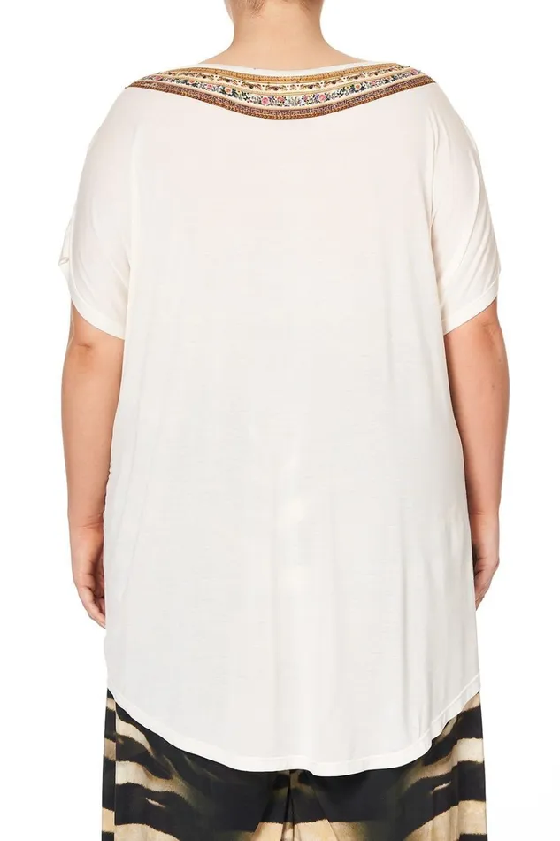 Women Extended Sizes Camilla Loose Fit Tee By The Meadow