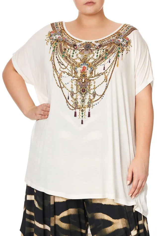 Women Extended Sizes Camilla Loose Fit Tee By The Meadow