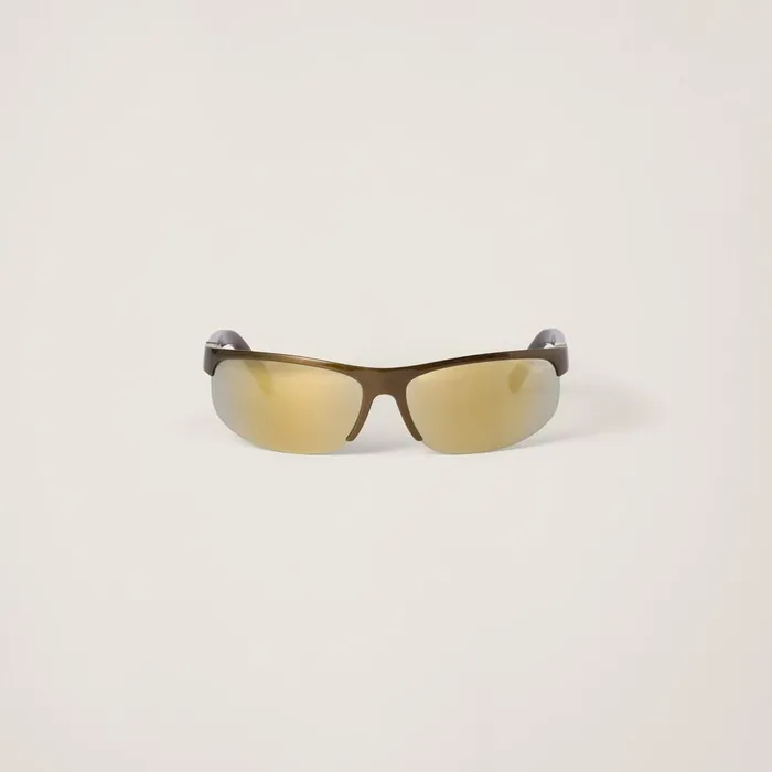 Women Eyewear Miu Miu Miu Miu Runway Sunglasses Browngold Lenses