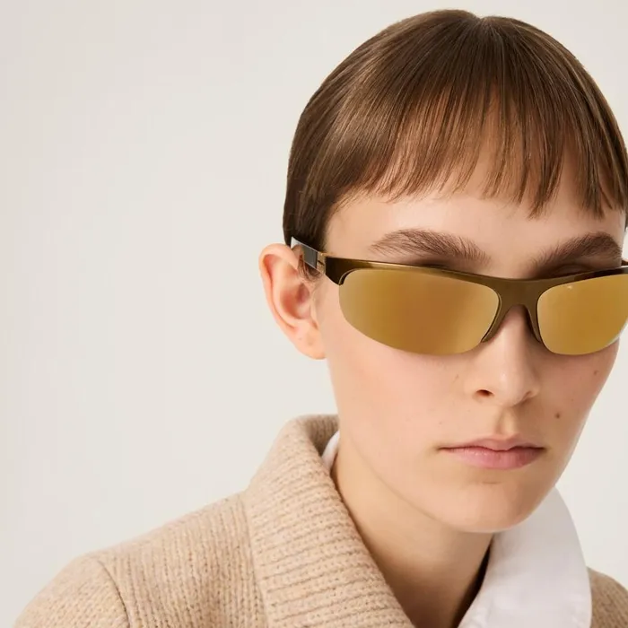 Women Eyewear Miu Miu Miu Miu Runway Sunglasses Browngold Lenses Women Eyewear Miu Miu Miu Miu Runway Sunglasses Browngold Lenses