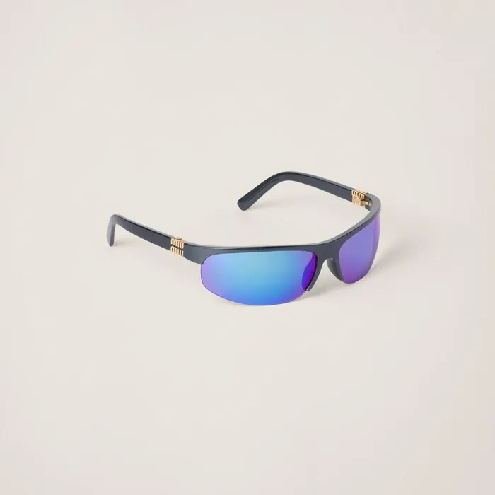 Women Eyewear Miu Miu Miu Miu Runway Sunglasses Mirrored Cyan Lenses Women Eyewear Miu Miu Miu Miu Runway Sunglasses Mirrored Cyan Lenses